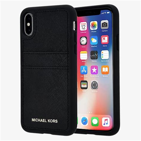 michael kors saffiano leather pocket case for iphone|Michael Kors Saffiano Leather Pocket for Apple iPhone X .